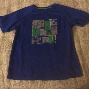 Simply for Sport kids blue performance T-shirt Size Large 100% polyester